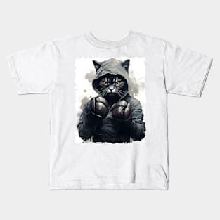 Boxer Cat Kids T-Shirt